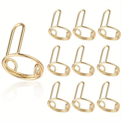 TEMU 10pcs Adjustable Nail Rings For Acrylic Nails, Detachable Reusable Finger Nail Rings Non-tarnish For Press On Nails With No Glu Image