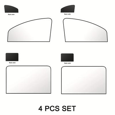 TEMU Strong Magnetic Car Window Shades - Isolation Of Sun Protection Cooling Car Window Covers For Sleeping Camping - Full Blackout Window Shades For Car Side Windows Image