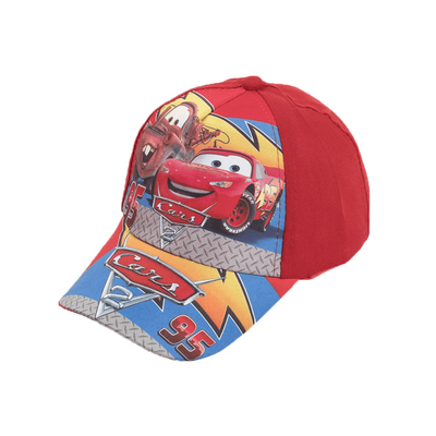 "TEMU Cars Lightning Cartoon Baseball Cap - Men's Soft Polyester Sun Protection Hat, Red & With "original Valley Velocity 95" Graphic, Parties, Birthdays & Gifts, Party Accessory" Image