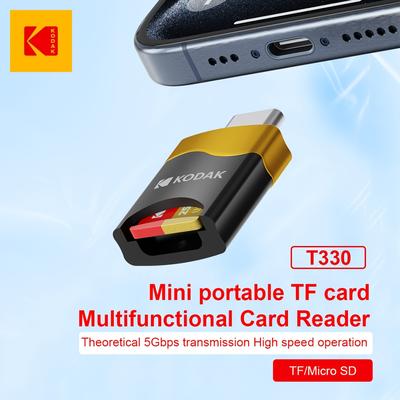 TEMU Kodak T330 Tf Card Reader | Usb 3.1 Type-c Micro Sd Adapter With Otg Support | Plug-and-play Slot For Phones, Tablets, & Pcs (card Reader/converter/accessory) Image