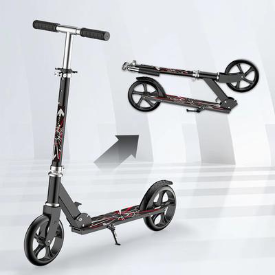 TEMU Foldable Scooter, Foldable Portable Scooter With - -touch Folding, Adjustable Handlebar, 100kg Load Capacity, Rear Foot Brake- City Commuting, Family Image