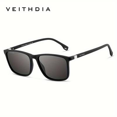TEMU Veithdia Polarized Uv Resistant Fashion Glasses, Driving Fashion Glasses, Box Shaped Fashion Commuter Sunshade And Eye Protection Image
