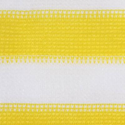 TEMU Gecheer Hdpe Balcony Privacy Screen - Yellow & , 120x600cm, & Uv, Breathable Wind Protection, Includes Metal Eyelets For Easy Hanging Image
