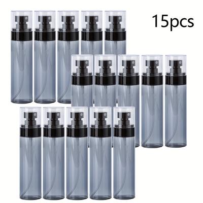 TEMU 10pcs Mist Spray Bottles, 2.03oz Refillable Plastic Atomizers With Black Caps For , Essential Oils, Cosmetics, Travel & Cleaning Solutions, Spray Bottles For Liquids Image