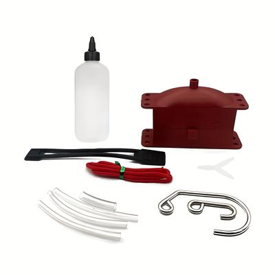 TEMU Motorcycle And Bicycle Chain Cleaning And Lubrication Kit - Durable 1 Tool Set For Street-touring Motorcycles - Includes Chain Cleaner, Brush, Gear Cleaning Tool, And Lubrication Device Image