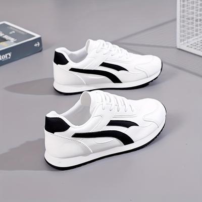 TEMU Women's Casual Sports Shoes, , Lightweight, And Comfortable, White Sneakers For Women, Suitable For All . Image