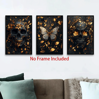 TEMU 3pcs Canvas Art Set - Modern, Wall Decor For Living Room & Kitchen, High- Prints, Perfect Gift Idea Image