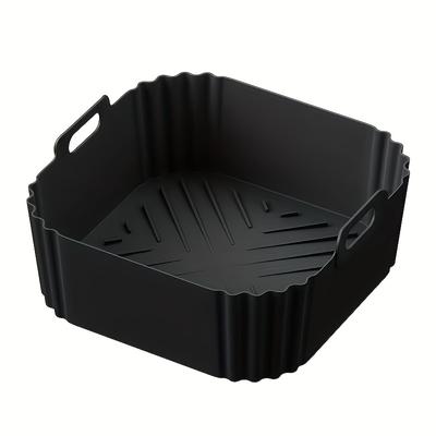 TEMU 2pcs/1pc, Silicone Baking Tray Suitable For Air Fryers, Suitable For Af181, Af180, Af141, Af140, Etc. It Has A Non Stick Surface And Is In Air Fryers, Ovens, And Microwaves. Image