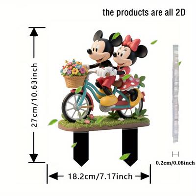 TEMU 2d Flat, And Acrylic Garden Stakes - Weatherproof Outdoor Decor For Planters, Lawns, And Backyards, Perfect Housewarming Gift Or Gift For , 2d Flat Image