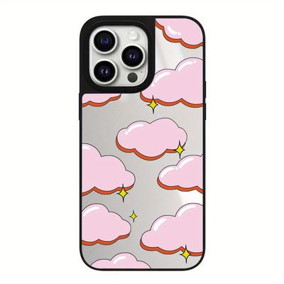 TEMU Clouds Popular Pattern Full Mirror Mobile Phone Case For Iphone15promax/15plus/15pro/15, 14promax/14plus/14pro/14, 13promax/13pro/13, 12promax/12pro/12, 11 Image