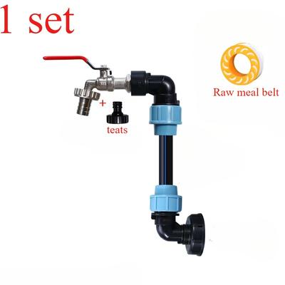 TEMU 1pc Ibc High-pressure Fitting, Alloy Pe Pipe Fittings, Universal European & American Thread Standard, Durable Ibc Tank Connector Image