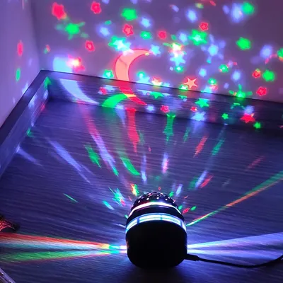 Starry Sky Projector Lamp Kids Bedroom RGB Moon Star Projection Nightlight Romantic Magic Ball LED Lights for Bedroom