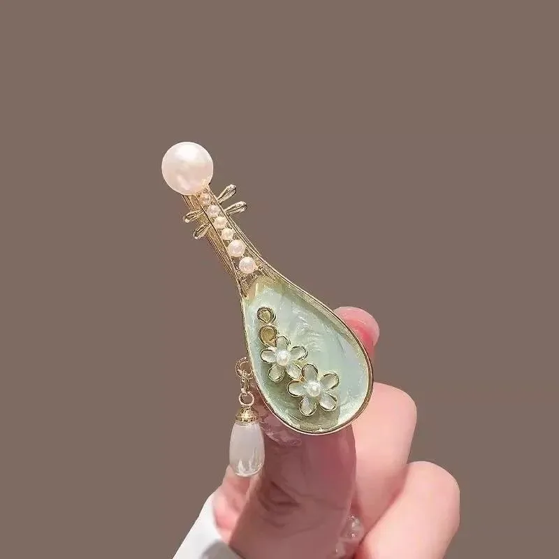 Chinesische Pipa-Haarspange mit niedlichem Seitenclip, Frisur-Accessoires Image