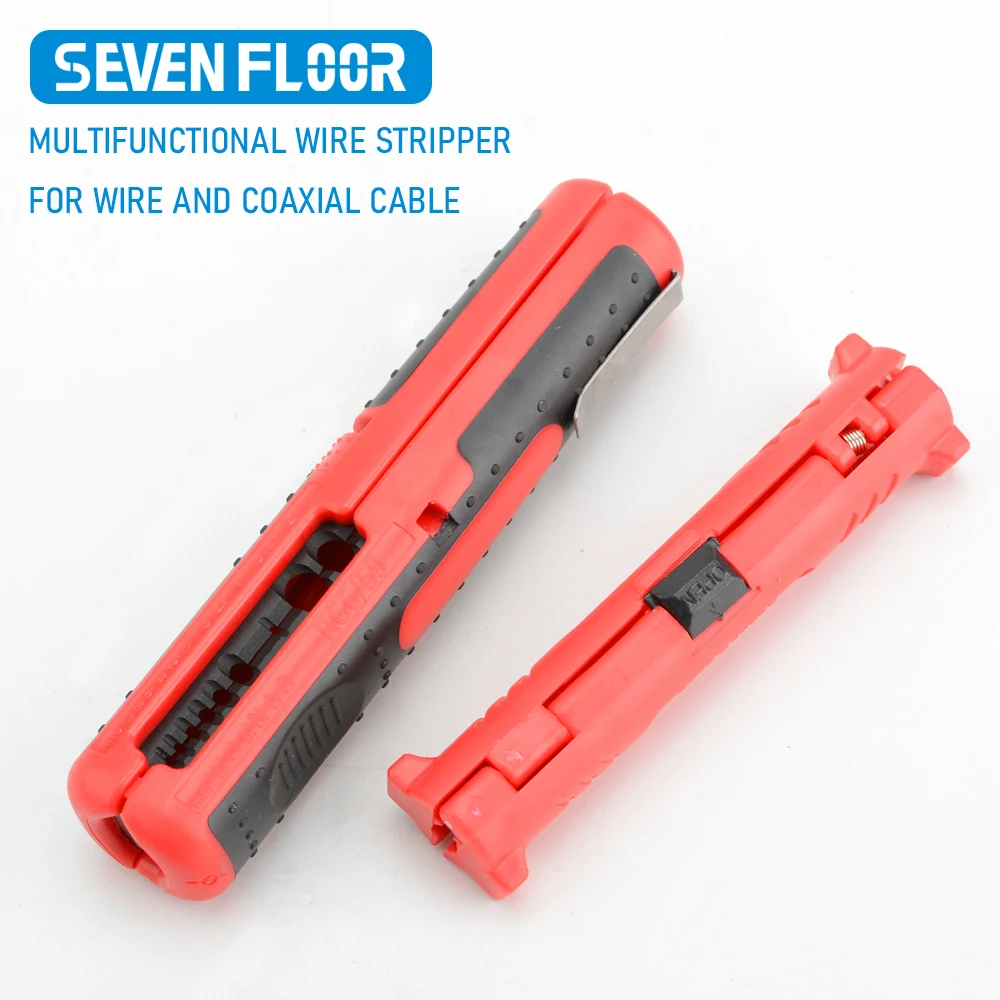 1 stücke Elektrische Draht Stripper Stift Rotary Coax Koaxialkabel Draht Stift Cutterl Runde Grip Frühling Hebel Netzwerk Kabel Stripper Image