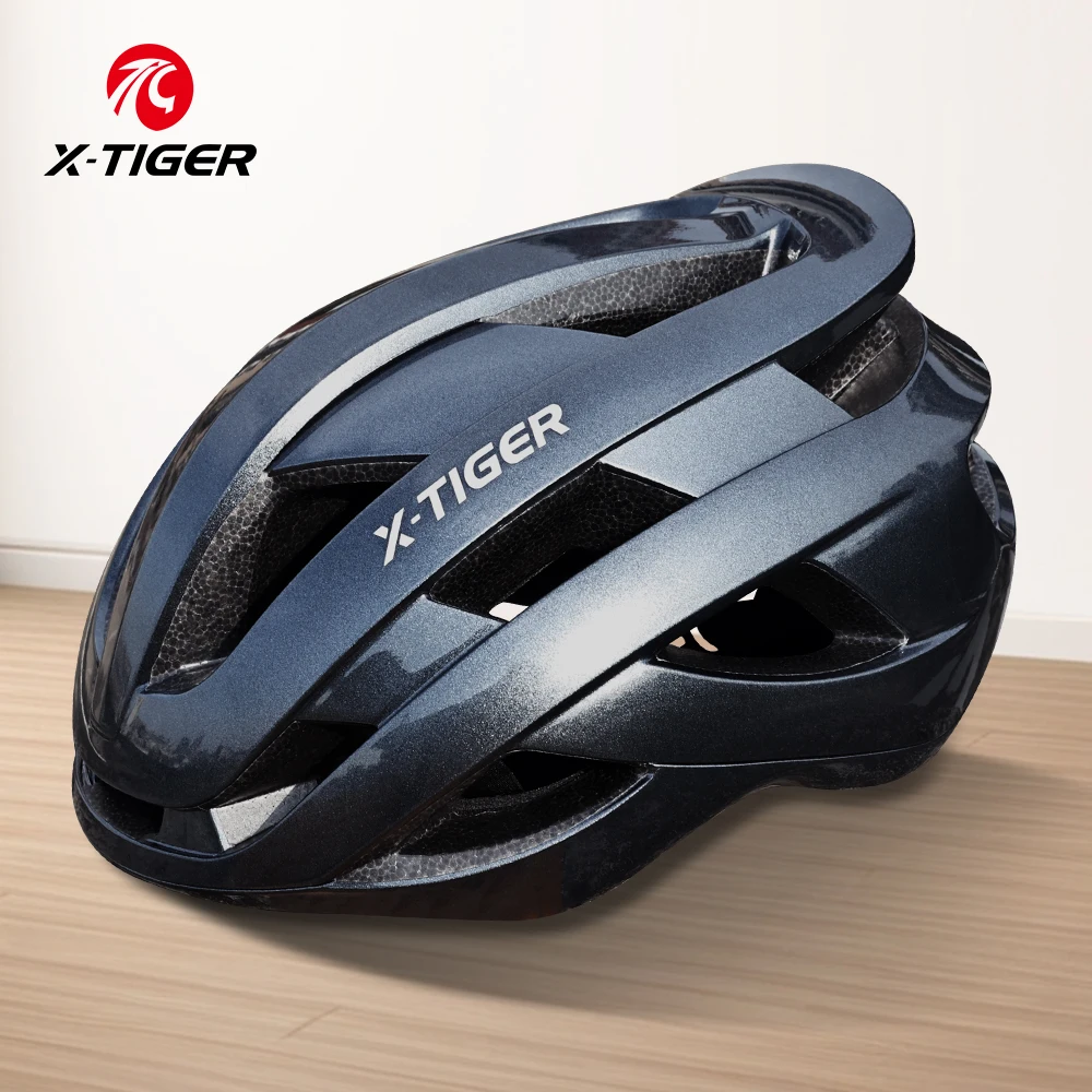 X-TIGER Fahrradhelm Ultraleichter einteiliger atmungsaktiver Schutzhelm EPS Stoßdämpfung verstellbar MTB Fahrrad.Helm Image