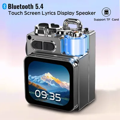 Bluetooth Lautsprecher Smart Touch Screen Mini Tragbare Audio Player Drahtlose Freisprechen Anruf Image