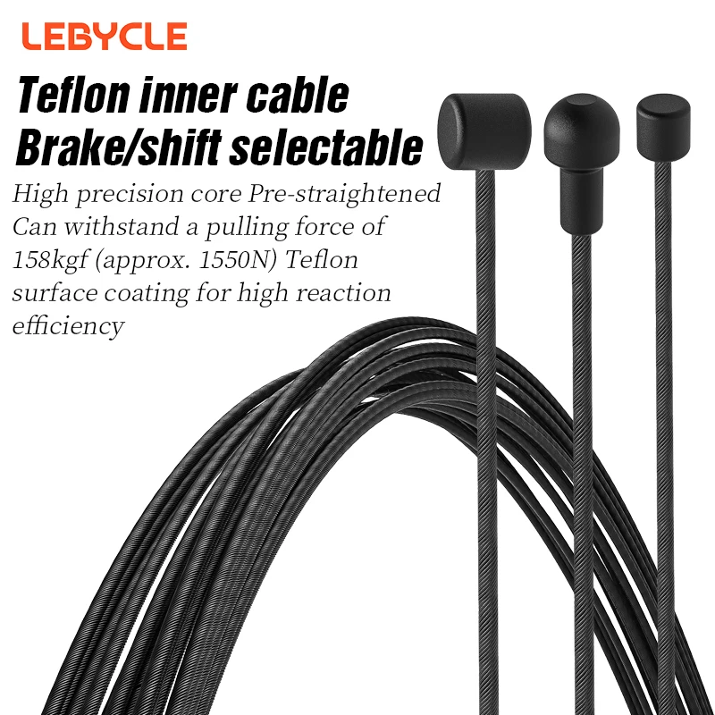 LEBYCLE MTB Rennrad Teflom Inner Shift Bremskabel Fahrrad Schaltkabel Linie 1,7 m/2,1 m Shifter Schaltwerk linie Fahrrad Teile