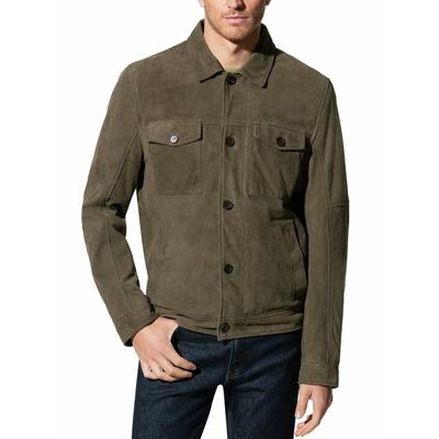 Walbusch Herren Veloursleder-Blouson Boston Gruen Image