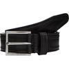 Ledergürtel TOMMY HILFIGER "HUDSON EMBOSS LEATHER 3.0", Damen, Gr. 115, schwarz, Rindsleder, unifarben, casual, Gürtel, Größenverstellbar