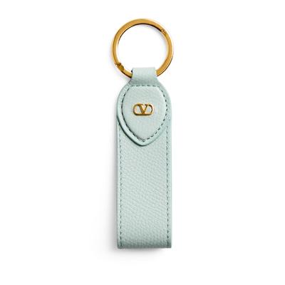 Valentino Garavani Leather VLogo Keychain