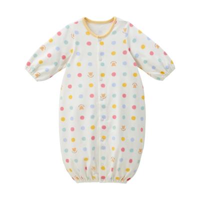 Miki House Cotton Polka Dot Playsuit