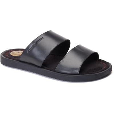 Base London Maven Herren Sandalen aus schwarzem Leder Image