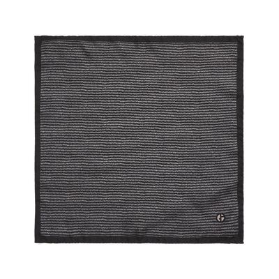 Giorgio Armani Mulberry Silk Geometric Print Pocket Square