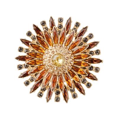 Joanna Buchanan Set of 4 Crystal Flower Napkin Rings