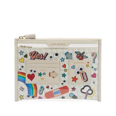 Anya Hindmarch All Over Stickers Safe Deposit Case