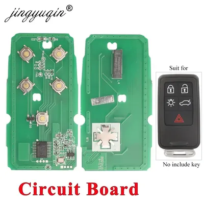 jingyuqin KR55WK49264 Car Key's Circuit Board for Volvo XC60 S60 S60L V40 V60 S80 XC70 5 Buttons