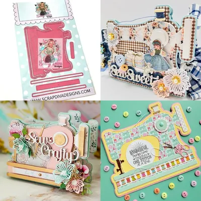 Sewing Machine Line 2025 NEW Cutting Dies Scrapbook Diary Decoration Stencil Embossing Template DIY