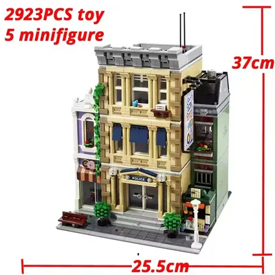 2923 PCS Police Station 10278Compatible Building Blocks Bricks Toy Birthday Gift with