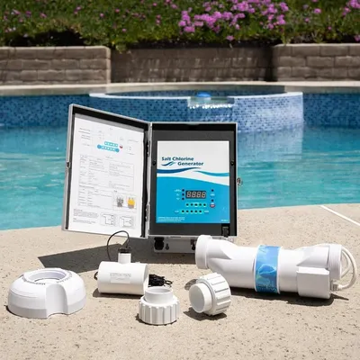 Salt System, Universal Pool Salt Chlorination System, Includes Control Panel, Flow Switch, Salt