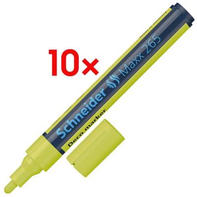 Schneider 10x Kreidemarker »Maxx 265« gelb Image