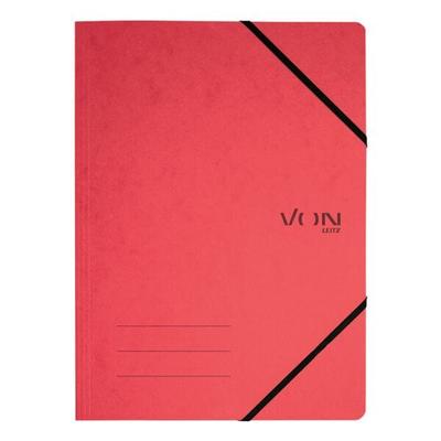 VON Eckspannermappe A4 Karton 335 g/m² 1 Stück Rot, 23.2x31.8 cm Image