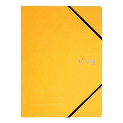 VON Eckspannermappe A4 Karton 335 g/m² 1 Stück Gelb, 23.2x31.8 cm Image