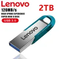 Chiavette Lenovo 2TB Usb 3.0 Mini Pendrive in metallo ad alta velocità 1TB 512GB Stick Unità portatile Memoria impermeabile Memoria Storage U Disk