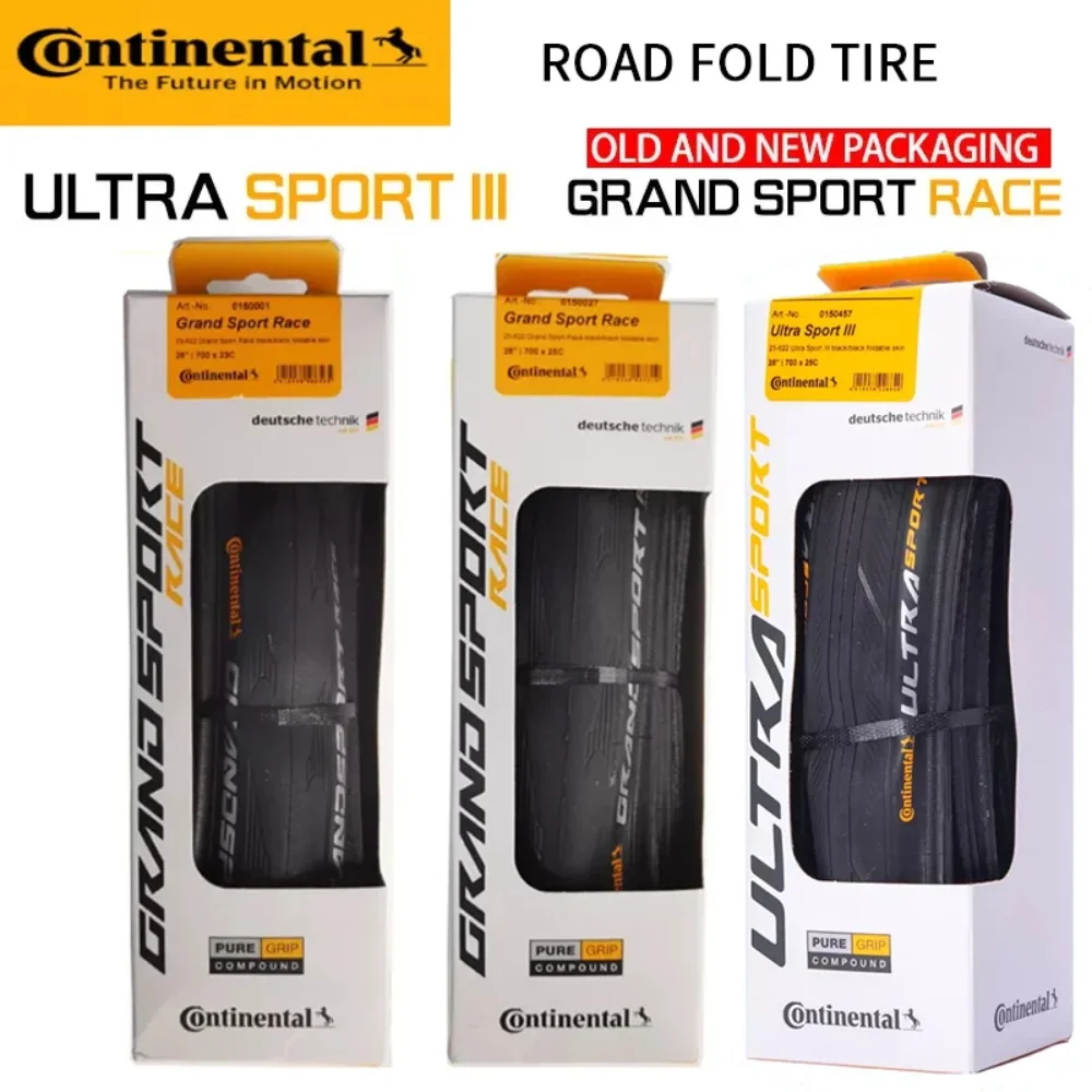 Continental ULTRA SPORT III GRAND SPORT RACE pneu de vélo 700x23C/25C/28C pour vélo de route véhicule pliant Anti-crevaison pneu de vélo