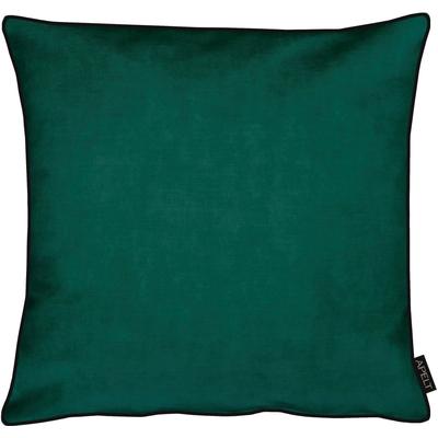 Dekokissen APELT "Ruby" Gr. 1, blau (petrol, unifarben), B:35cm H:5cm L:45cm, Polyester, Dekokissen_Sitzkissen_Kissenhüllen, Kissenhülle mit Füllung, 1 Stück Image