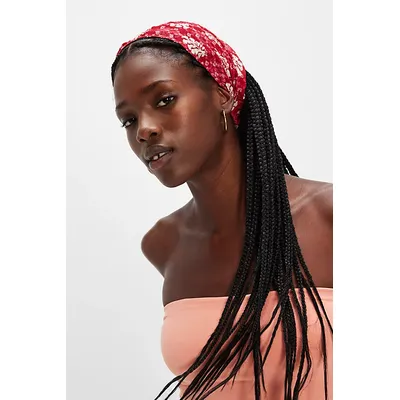 Cascade Sequin Soft Headband by Free People in Deep Pink