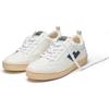 Sneaker FLAMINGOS LIFE "ROLAND V.10", Gr. 41, weiß (weiß indigo ivory), Synthetik, Textil, sportlich, Schuhe, veganer Sneaker, Obermaterial aus 70% Maisresten