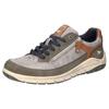 Sneaker MUSTANG SHOES, Herren, Gr. 46, grau (grau, braun), Lederimitat, kontrastfarbene Details, casual, Schuhe, Schnürschuh, Freizeitschuh mit Perforation