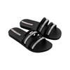 Sandale IPANEMA "IPANEMA CHIC SLIDE FEM", Gr. 38, schwarz, beige, Synthetik, sportlich, Schuhe Riemchensandale Pantolette