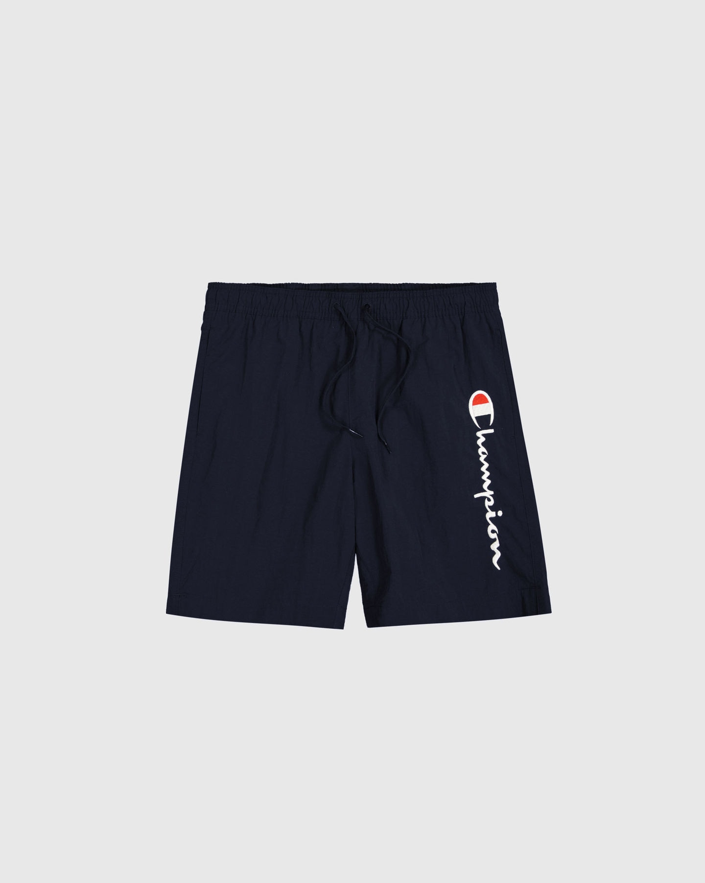 Badeshorts CHAMPION "Icons Beachshort Long", Herren, Gr. M (48), N-Gr, blau (nny), Obermaterial: 100% Polyamid, Badehosen Image