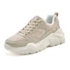 Sneaker LASCANA, Damen, Gr. 37, beige, Obermaterial: 50% Lederimitat, 50% Textilmaterial. Futter: 100% Textilmaterial. Decksohle: 100% Textilmaterial. Laufsohle: 100% Synthetik, unifarben, modisch, Schuhe Modernsneaker Sneaker low, Halbschuh,...