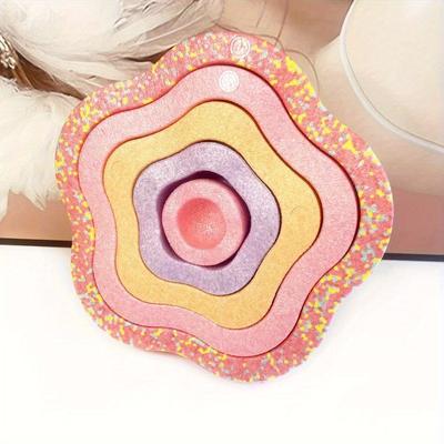 TEMU 5pcs Durable Plastic Balance Board - Sensory Training Equipment For Home Gym, Fitness Enthusiasts & Outdoor Play - Textured Surface, Colorful Design, Ideal Christmas Gif Image