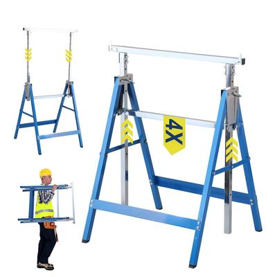 TEMU Telescopic Support Frame, Scaffolding Trestle, Folding Trestle, Adjustable Height Holder, 200kg Capacity, With Slip Protection, For Indoor Or Outdoor Image