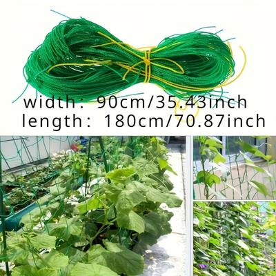 TEMU 1pc Of Durable Green Pvc Garden Lattice - A For Climbing Plants, Flowers, Vegetables And Image