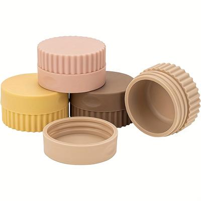 TEMU 4-piece Set Of Silicone Travel Containers: Anti-spill, Reusable, And Body Lotion, Hand Cream, And Jewelry Storage Image