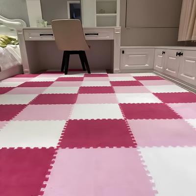 TEMU 18pcs Thick , Creative Puzzle Interlocking Rugs, Washable Jigsaw Mats For Holiday Theme Decorations, Bedroom And Living Room Image